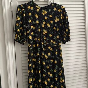 ANYDAY 🍊 orange print dress, sz 8